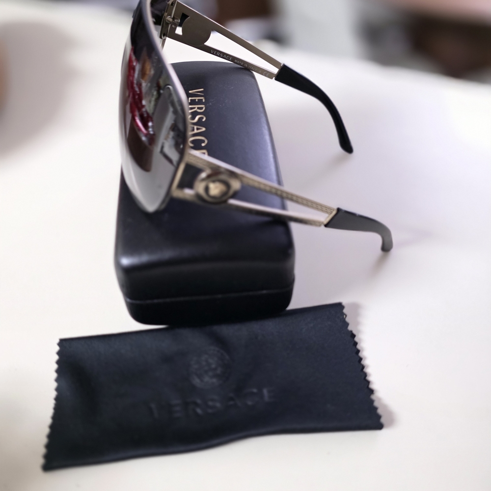 Versace Gray Gradient Sunglasses - image 2